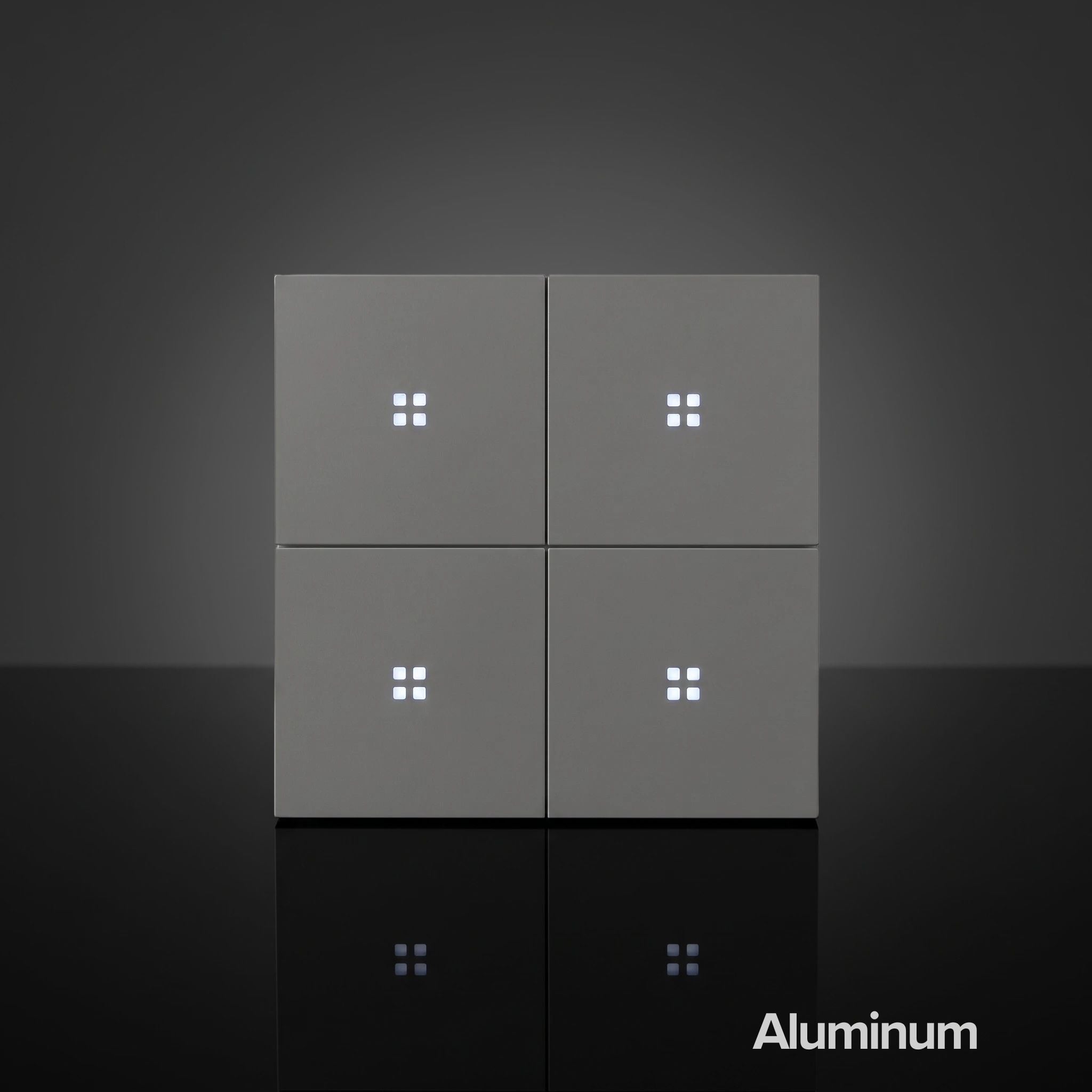 ISH013 Aliuminis jungiklis su 4 mygtukais