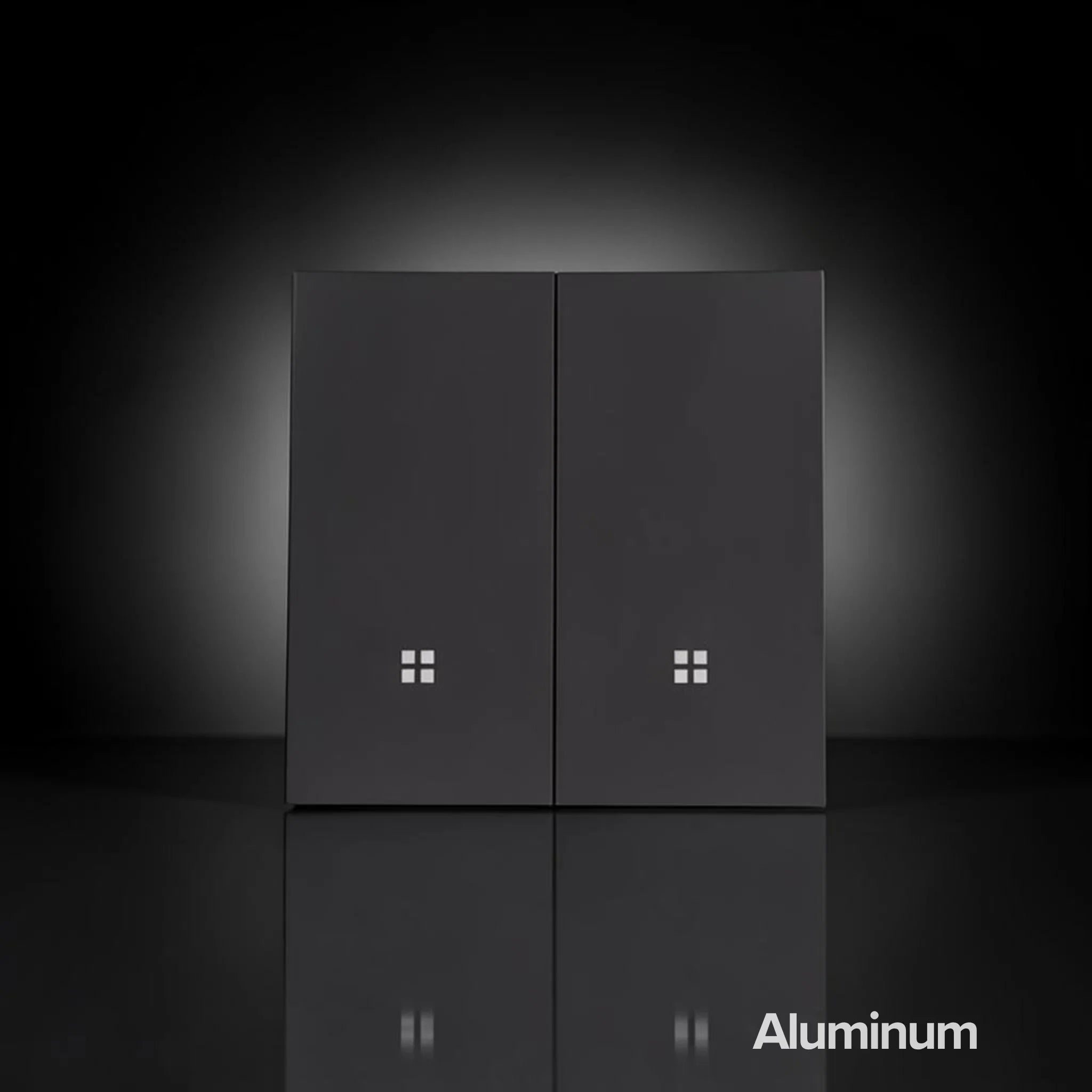 ISH011 Aliuminis jungiklis su 2 mygtukais