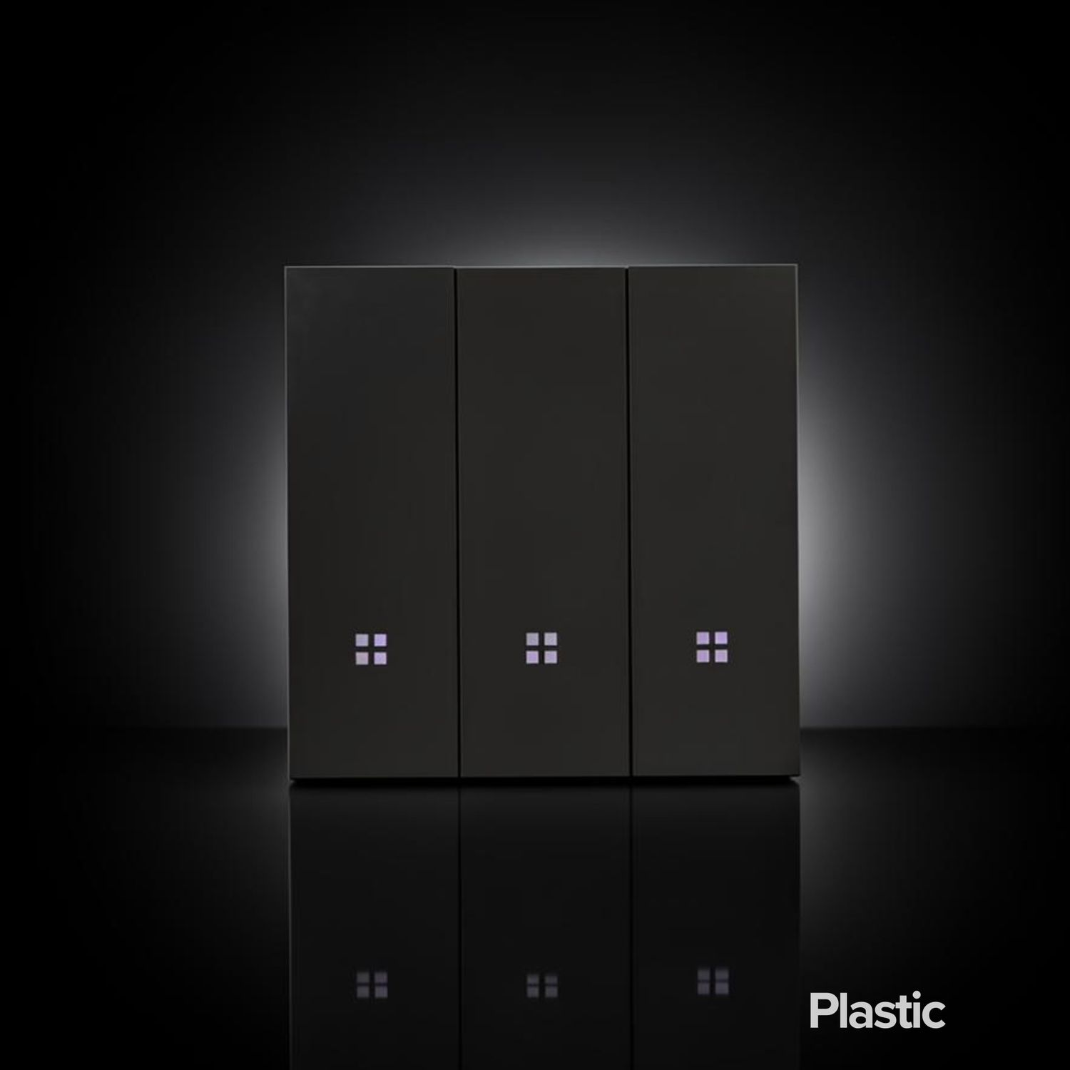 ISH003 Plastic switch with 3 buttons