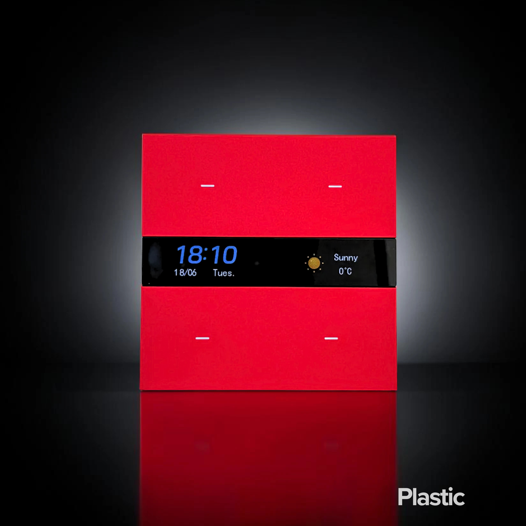 ISH017 Plastikinis jungiklis su ekranu ir 4 mygtukais