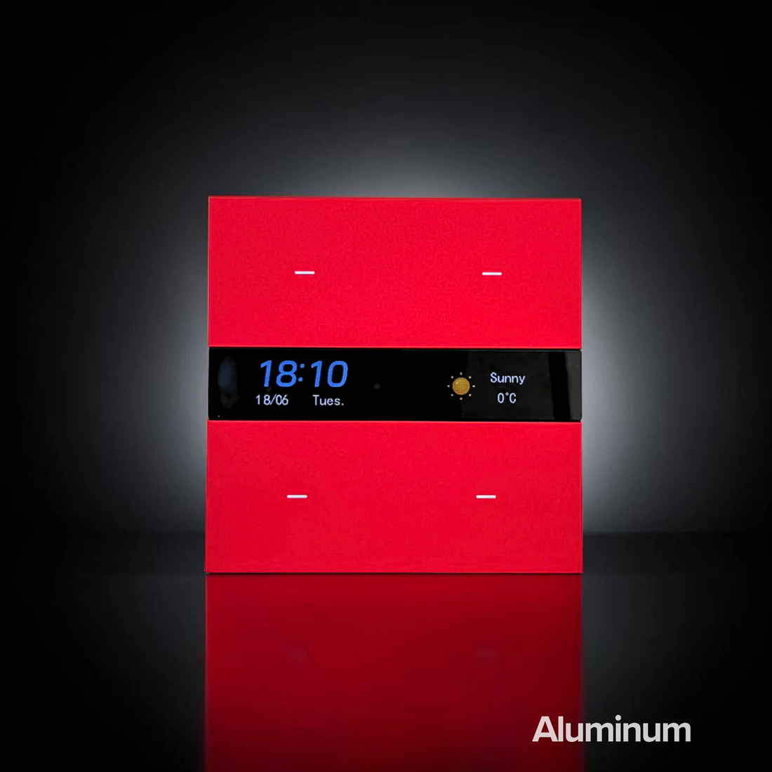 ISH008 Aliuminis jungiklis su ekranu ir 4 mygtukais