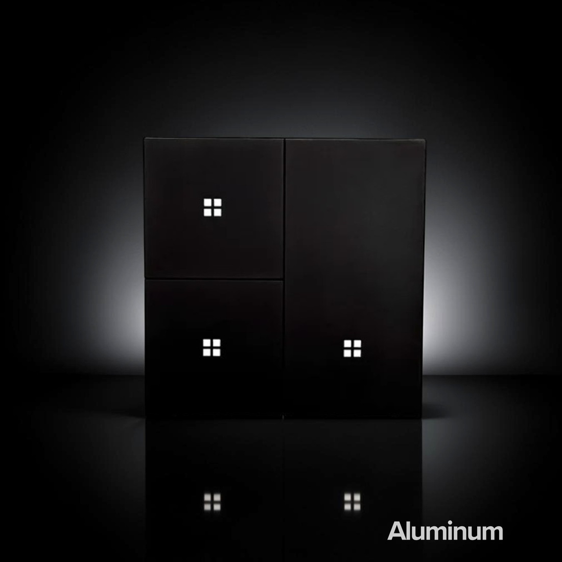 ISH012 Aliuminis jungiklis su 3 mygtukais