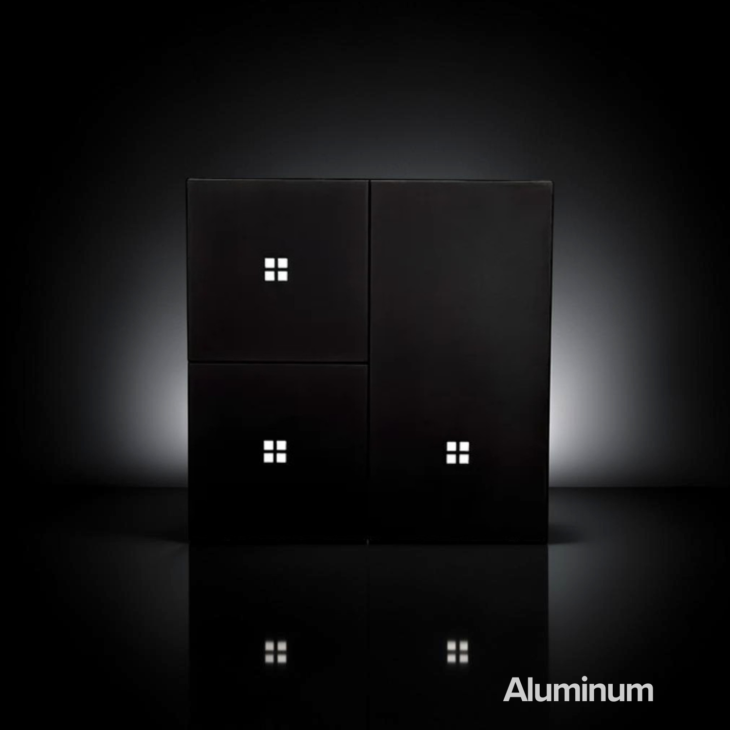 ISH012 Aluminum switch with 3 buttons