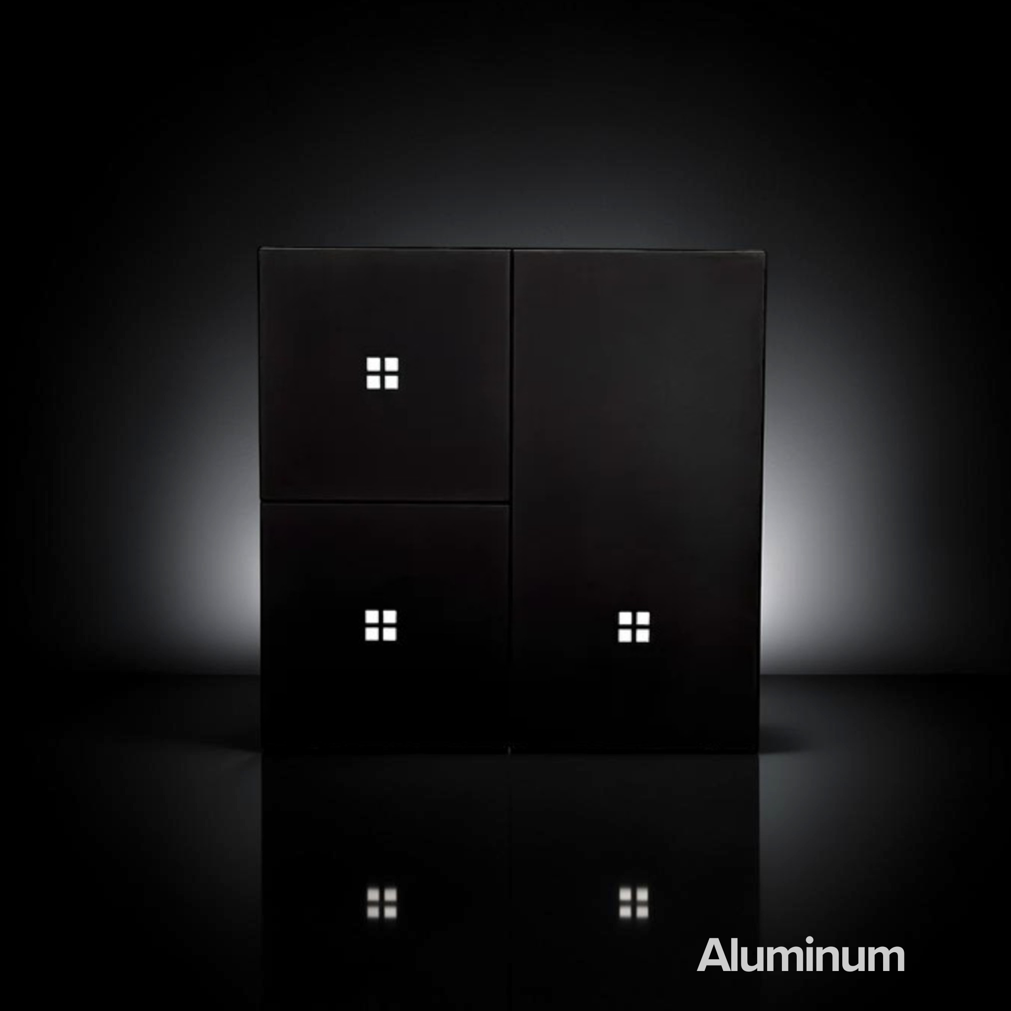 ISH012 Aluminum switch with 3 buttons