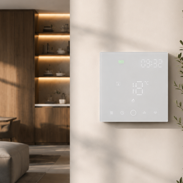 Uniwersalna kompatybilność. Obsługuje sterowanie ogrzewaniem podłogowym, wodnym i elektrycznym