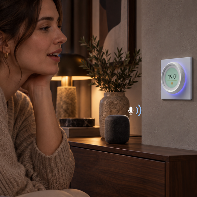 Sprachsteuerung. Kompatibel mit Google Home und Amazon Alexa