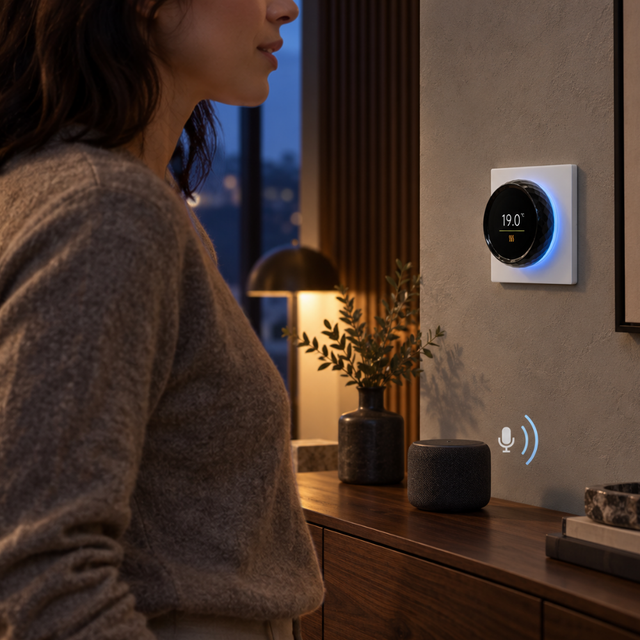 Sprachsteuerung. Kompatibel mit Google Home und Amazon Alexa