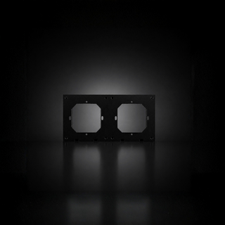 Doppelrahmen aus Aluminium für Schalter ISH075