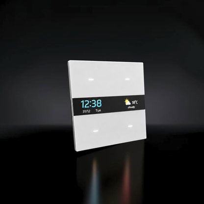 Aluminiumschalter mit Display und 4 Tasten ISH008
