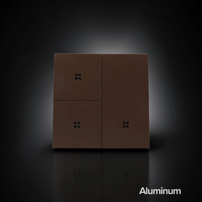 ISH012 Aliuminis jungiklis su 3 mygtukais