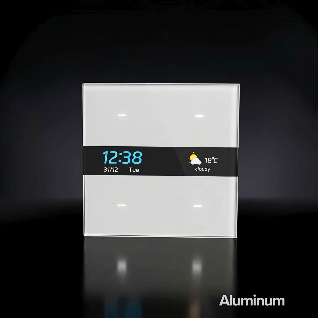 ISH008 Aluminum switch with screen and 4 buttons