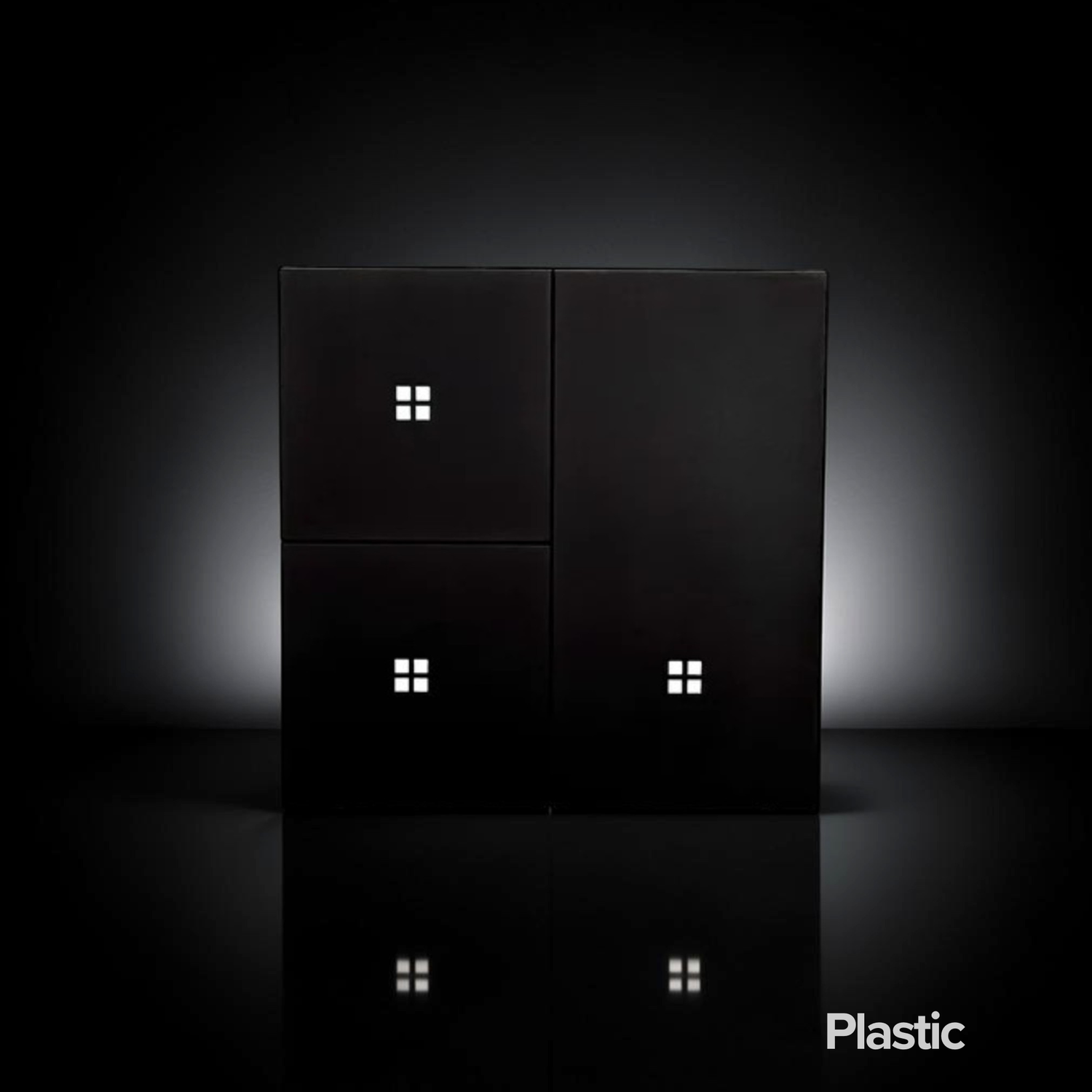 ISH004 Plastikinis jungiklis su 3 mygtukais