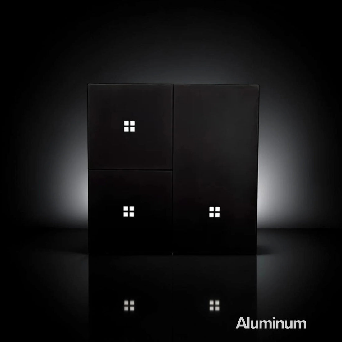 ISH012 Aliuminis jungiklis su 3 mygtukais