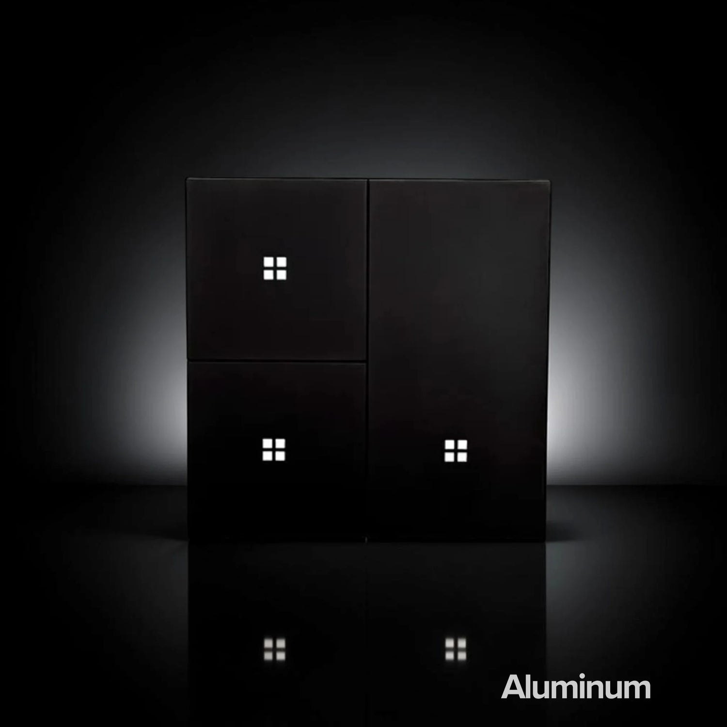 ISH012 Aliuminis jungiklis su 3 mygtukais