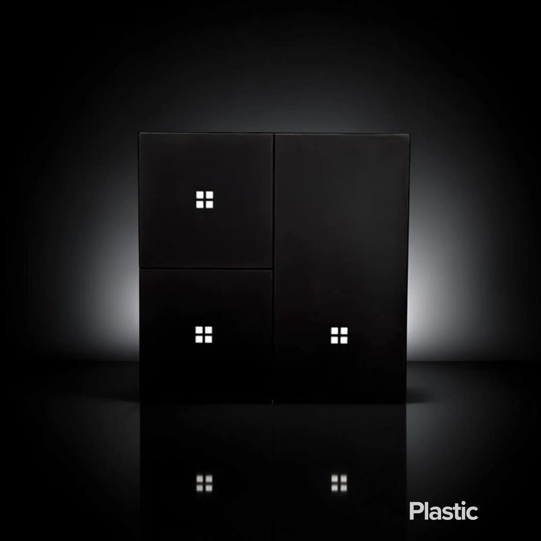 ISH004 Plastikinis jungiklis su 3 mygtukais