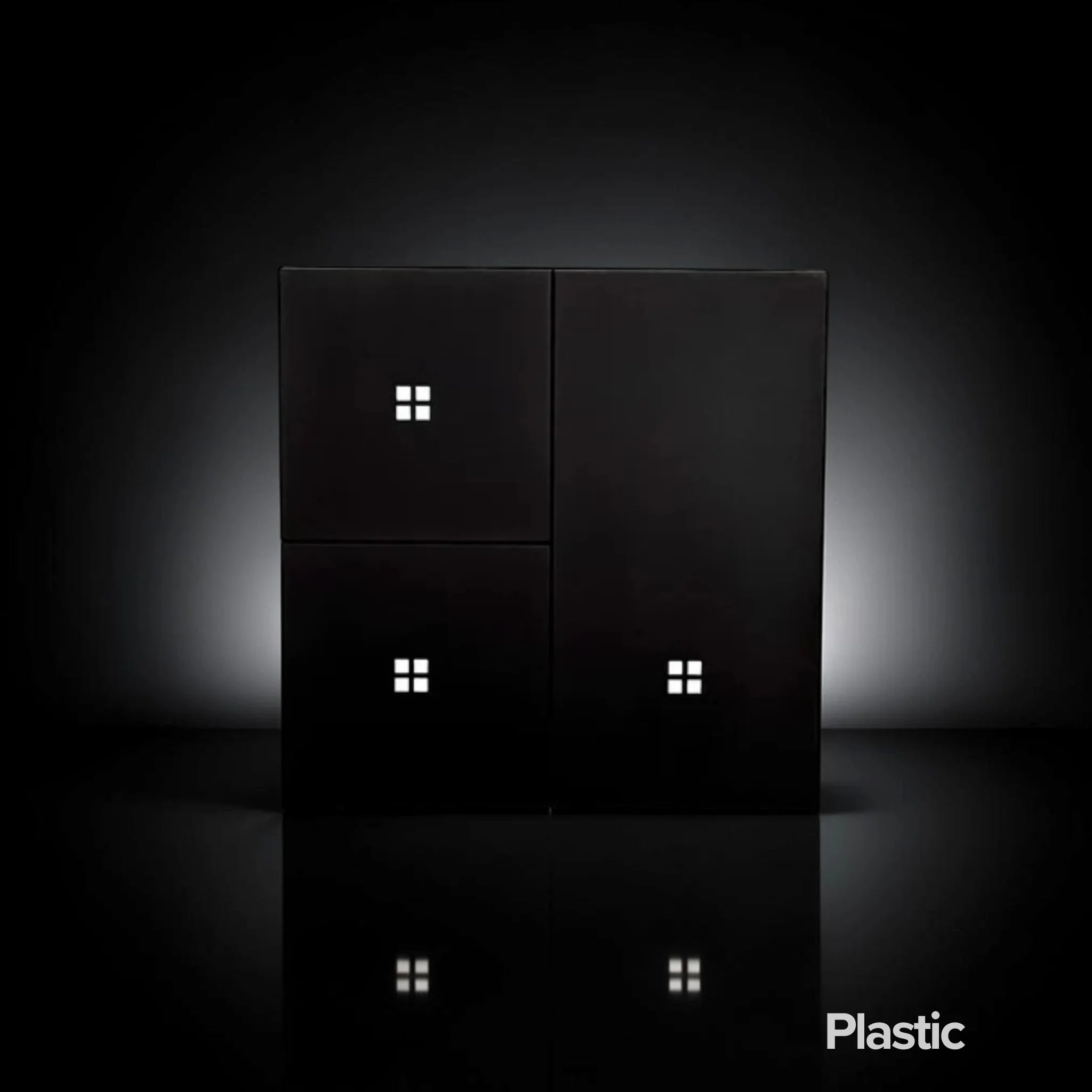 ISH004 Plastikinis jungiklis su 3 mygtukais